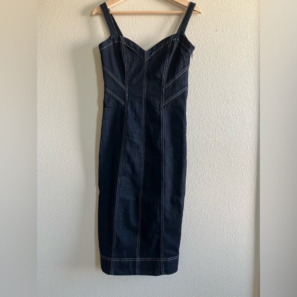 Pilcro by Anthropologie Black Jean Dress